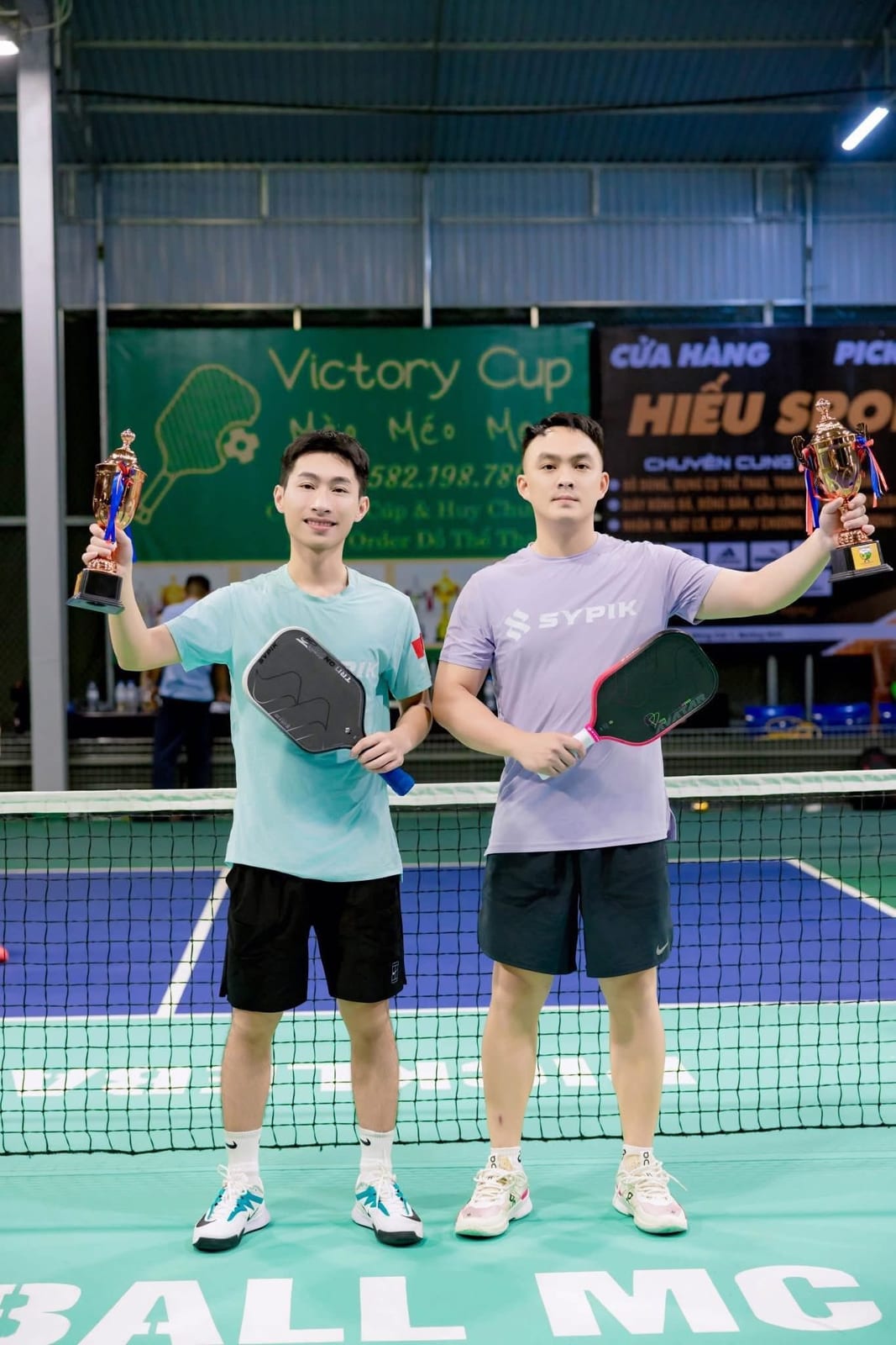 VĐV Sypik thi đấu pickleball