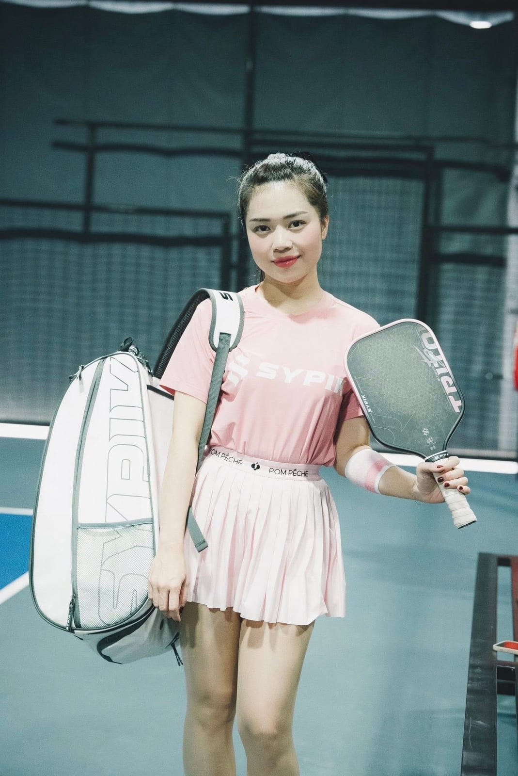 VĐV Sypik thi đấu pickleball